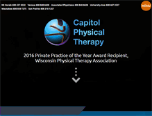 Tablet Screenshot of capitolphysicaltherapy.com